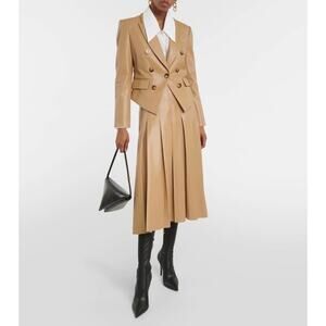 Veronica Beard Cooke Faux Leather Jacket size 12